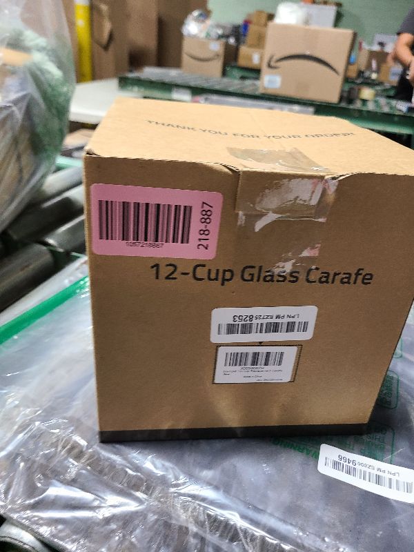 Photo 1 of 12-Cup Replacement Glass Carafe for Cuisinart Coffee Maker Models CHW-12, CHW-12P1, DCC-1100BK, DCC-1200, DCC-2650, DGB-550BK, DGB-550BK1 DGB-625BC, DGB-700BC, and SS-12 Part# DCC-1200PRC