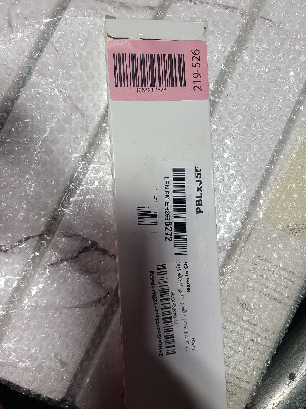 Photo 1 of 12" Clear Wreath-Hanger Non Scratch Hooks, 1 Pack Wreath-Hanger, Over The Door Hooks Deceneration, Slim Hangers Organizer