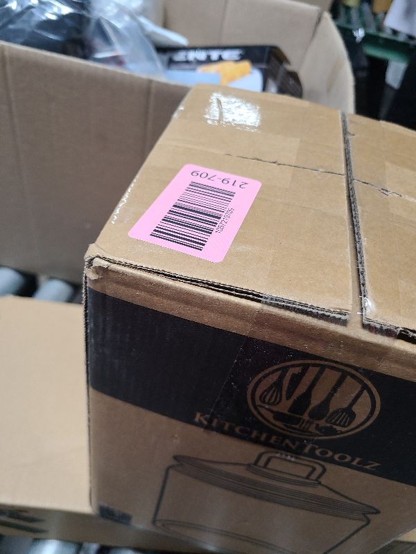 Photo 1 of 1 Gallon Glass Cookie Jar with Lid – Glass Jar with Lid - Airtight Food Storage Container for Cookies, Candy, Flour, Dog Treats – Clear Large Kitchen Jar for Pantry or Laundry Room