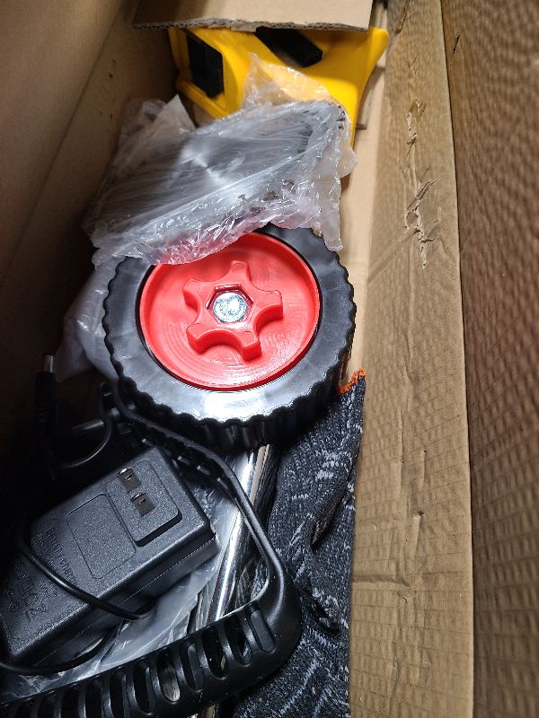 Photo 1 of 21V Electric Weed Wacker Cordless Grass Trimmer with 2x2000mAh Batteries & Fast Charger, 3 in 1 Stringless Lightweight Brush Cutter/Edger/Mower with 3 Types Blade & Wheels for Garden and Yard Lawn