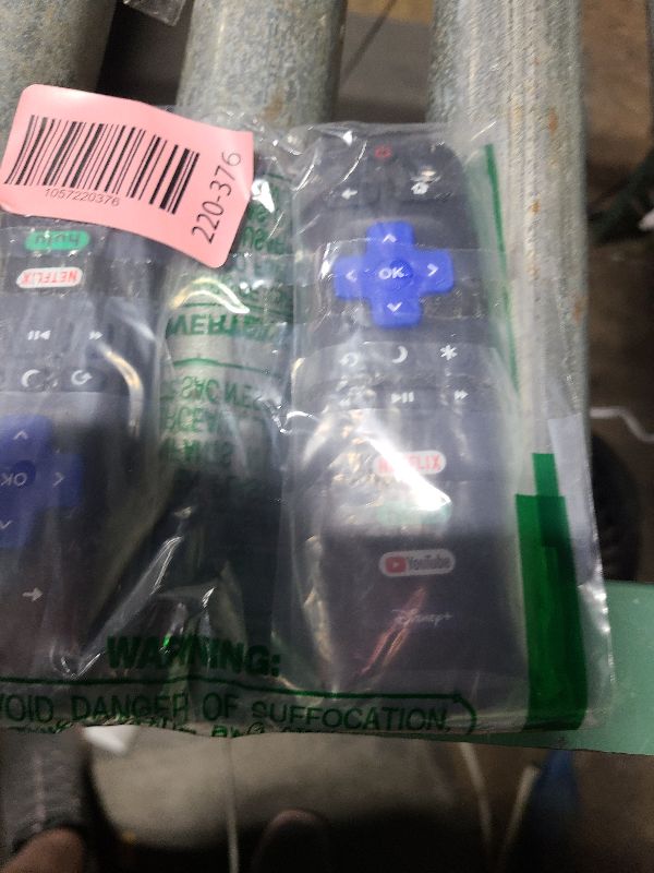 Photo 1 of (Pack of 2) Replacement-Remote-Control for Roku-TV,Compatible for TCL Roku/Hisense Roku/Onn Roku/Philips Roku Smart TVs(Not for Roku Stick and Box)