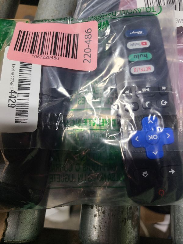 Photo 1 of (Pack of 2) Replacement-Remote-Control for Roku-TV,Compatible for TCL Roku/Hisense Roku/Onn Roku/Philips Roku Smart TVs(Not for Roku Stick and Box)
