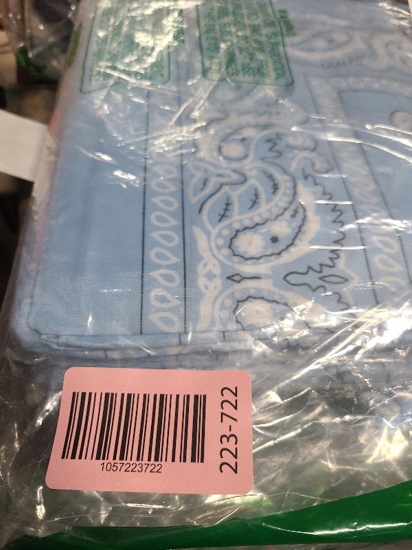 Photo 1 of 100 Pack Bandanas Unisex Paisley Bandanas Bulk Multi Purpose Cowboy Head Wrap Necktie Face Cover Party Supplies, 21.26 inches (Blue Series, Stylish)