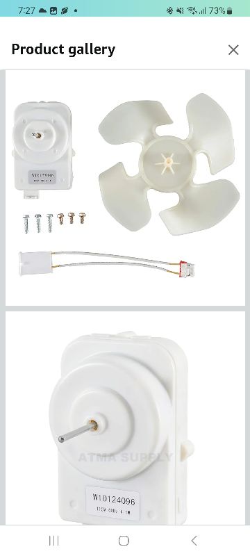 Photo 1 of (662)
W10124096 Refrigerator Condenser Fan Motor Kit Compatible with Whirlpool Refrigerator Replaces AP4318657 2315558 PS1957416 W10124096VP
100+ bought in past month