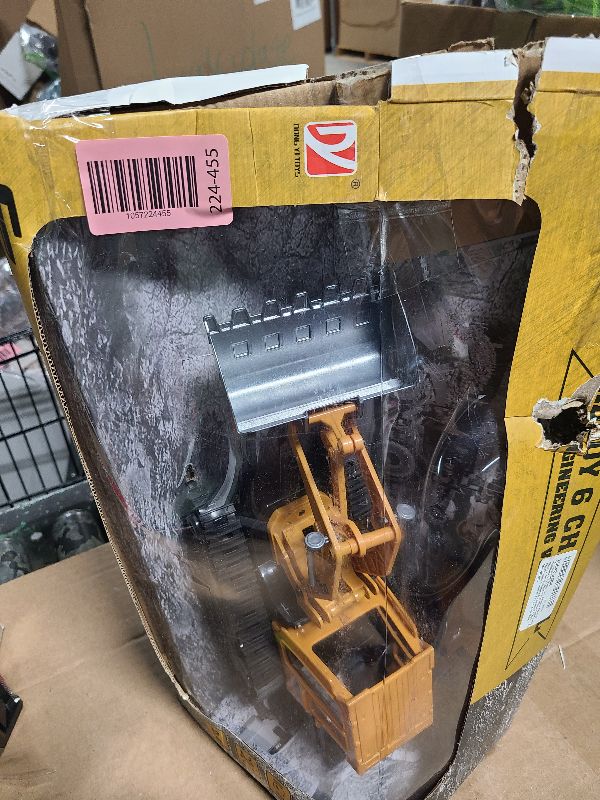 Photo 1 of ***MISSING PARTS****Leopmase RC Bulldozer, Remote Control Bulldozer with Metal Dozer Blade Lights and Sounds, 2.4Ghz Dozer Toys for Boys, 6-Channel RC Construction Vehicles Toy for Kids