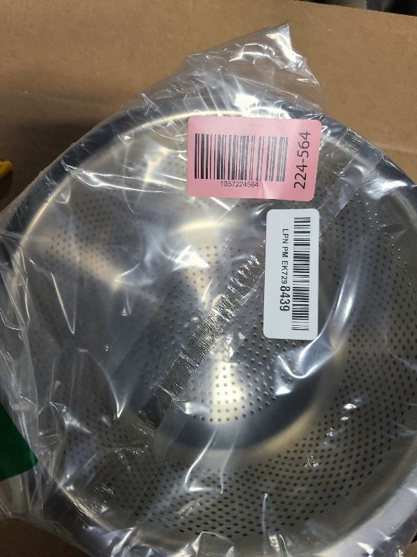 Photo 1 of 304 Stainless Steel Microporous Colander,2QT Large Capacity with Mixing Bowl For washing vegetables, fruit and rice and for draining cooked pasta(2PC)