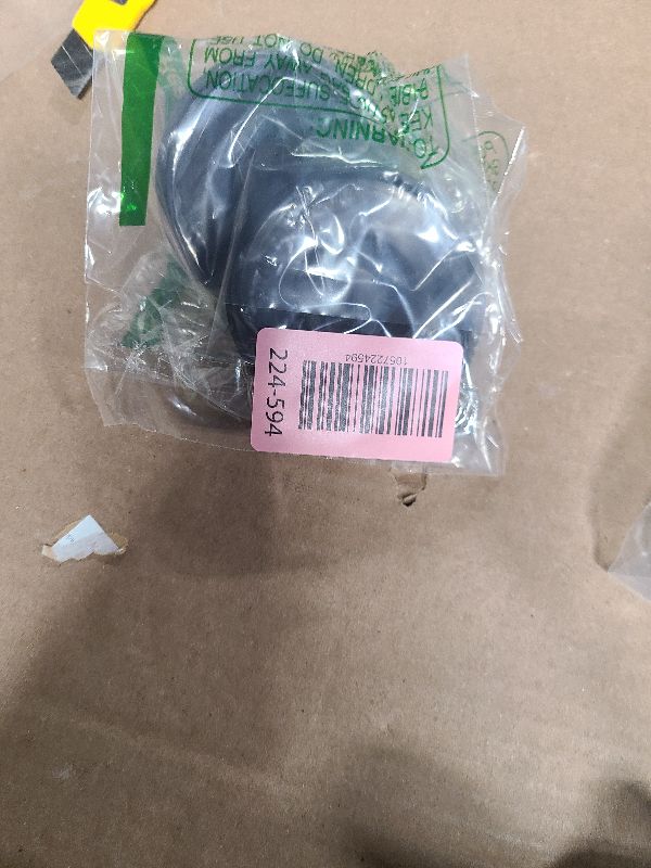 Photo 1 of (2 Pack) Exact Replacement for InSinkErator STP-PL/STPPL Black Rubber Sink Stopper for Garbage Disposal – Compatible with Standard 3-1/2" Drains from Kohler, Waste King, Whirlpool, and More