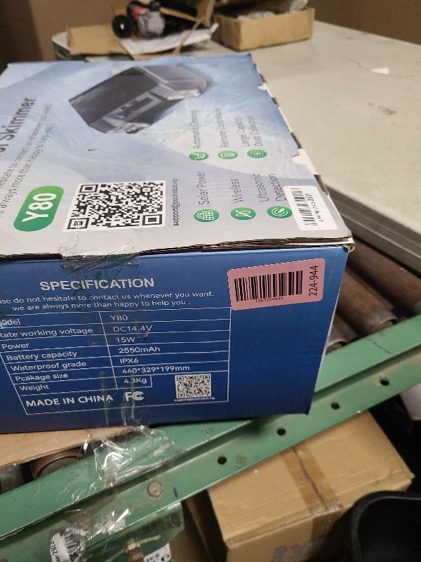 Photo 1 of 2025 Upgraded Solar Pool Skimmer, Robotic Pool Surface Skimmer Cleaner with Remote Control -24 Hours Continuous Cleaning Smart Obstacle Avoidance Dual Charging Options