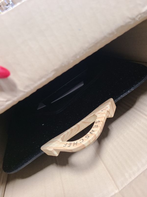 Photo 1 of 12x20inch Electric Griddle by BBQ Masters, 1700W Fast Even Heating, ILAG Granite Nonstick, Sloped Cooking Surface, Frameless Design for Easy Cleaning, Great for Family Gatherings, Black