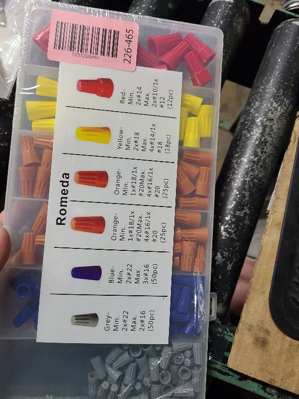 Photo 1 of 180 PCS Wire Connectors, Insulating Insert Twist Electrical Wire Connectors with Spring, Portable Wire Caps for Quick Connection, Colorful Wire Caps Electrical