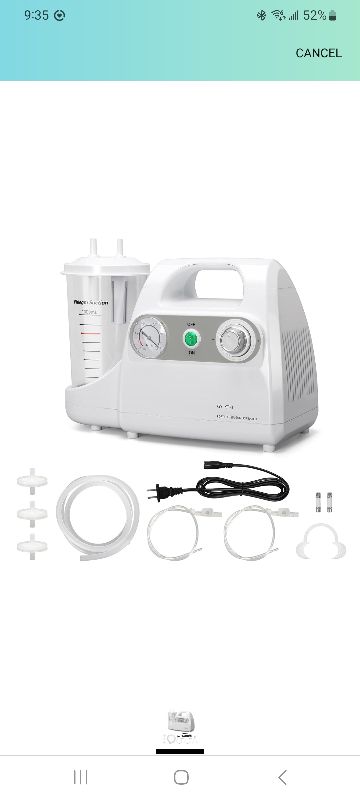 Photo 1 of 1000ml Portable Suction Machine for Home
