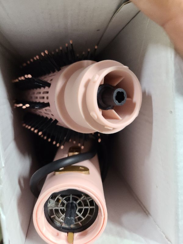 Photo 1 of 3 in 1 Rotating Hair Dryer Brush Spinning with Detachable Brush(2" & 1.5"),3 Heats and 2 Speeds Rotating Hot Air Brush for Curl,Straight