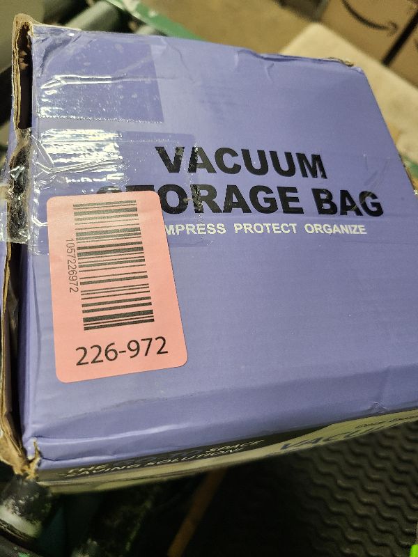 Photo 1 of 25 Pack Vacuum Storage Bags, Space Saver Vacuum Storage Bags, Vacuum Seal Bags for Clothing, Clothes, Comforters and Blankets, Hand Pump Included
