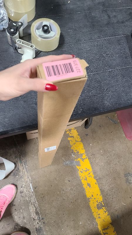 Photo 1 of  23.4" Tulip Dining Table, White, Perfect for 2-4 People, Mid-Century Modern Style, Round MDF Top with Sturdy Base for Dining Room, Living Room, Cafe