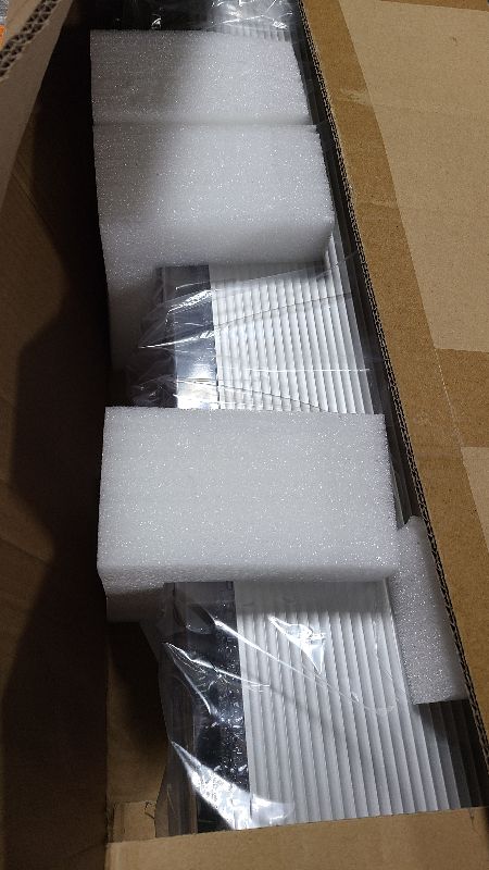 Photo 1 of 38 Inch Rooftop Emergency Strobe Light Bar 72 LED Traffic Advisor Warning Lightbar IP65 Waterproof 15 Flashing Mode Heavy-duty Bolt Mount for Vehicle, Security, Snowplow, Truck (Amber & White)