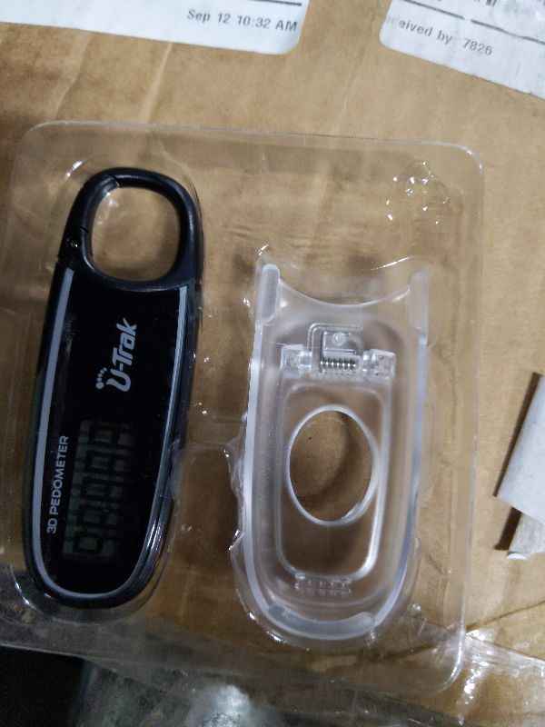 Photo 1 of 3D Pedometer for Walking with Removable Clip and Carabiner Simple Step Counter for Walking Accurate Clip On Step Tracker for Men Women Kids (Black)