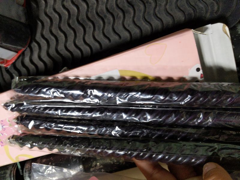 Photo 1 of 10 Inch Black Spiral Taper Candles for Dinner Party Halloween Home Decoration, 4 Pack Twisted Candlesticks for Wiccan Rituals Funeral and Memorial Services