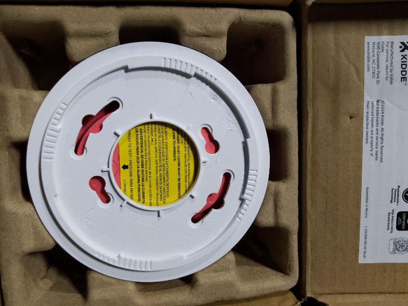 Photo 1 of
Kidde Hardwired Smoke Detector, 10-Year Battery Backup, Interconnectable, LED Warning Light Indicators, 20SA10