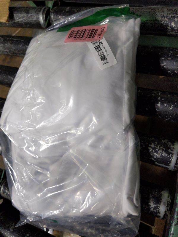 Photo 1 of 10x10FT White Backdrop Curtain for Wedding Parties Wrinkle Free Curtain Backdrop for Baby Shower White Drapes for Birthday Party Photography Background Soft Fabric 5ft x 10ft, 2 Panels