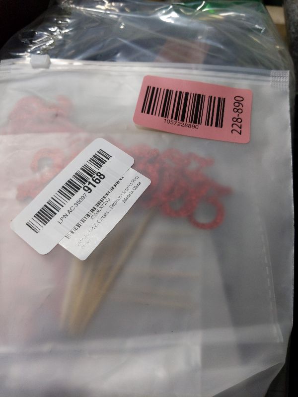 Photo 1 of 24pcs Feeling 22 Cupcake Toppers, Twenty Two Birthday Cake Decorations, Cheer to 22 Years Old Theme Party Decoration Supplies (Red)