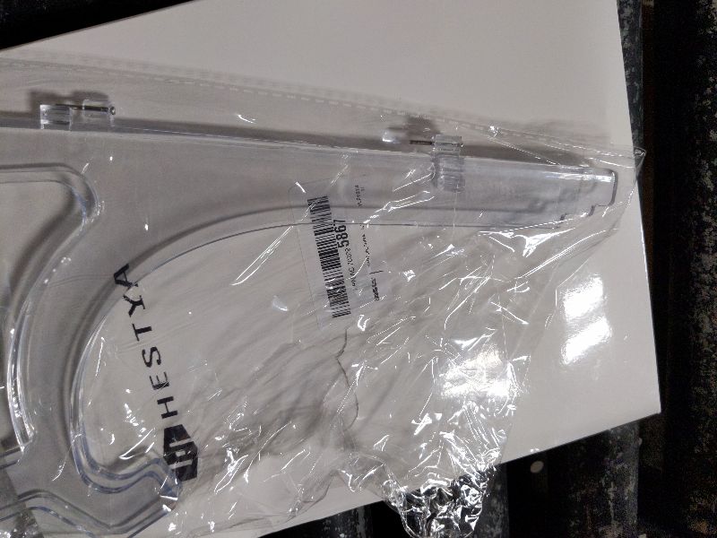 Photo 1 of 2 Pieces, 9.8 Inches Clear Acrylic Easels Display Stands/Plate Stands for Display Photos Holder Picture Frames or Other Items at Weddings, Birthdays, Home Decoration, Tables