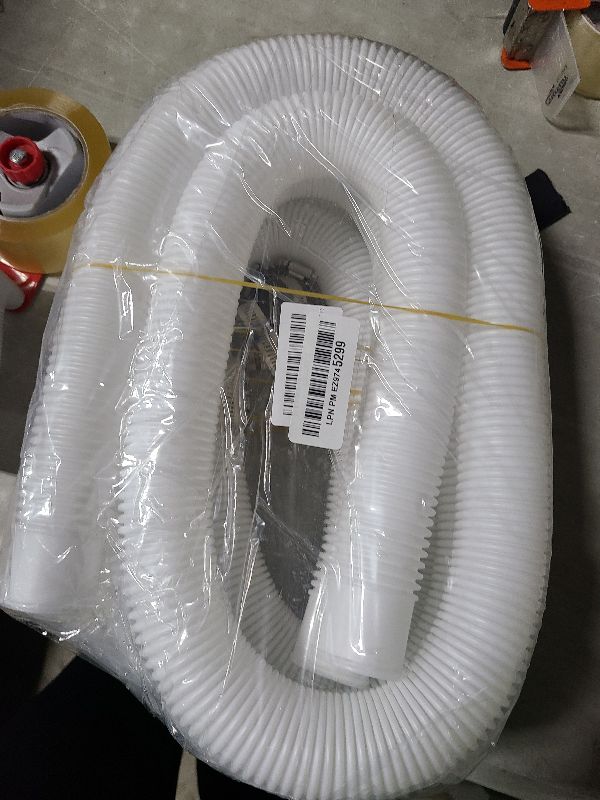 Photo 1 of 1.5" x 59" Pool Hoses - Skimmer Pool Hose for In tex Cole man Summer Waves Soft Sided Surface Skimmer Pool Pump Filter, Pump Hoses Tubes for Above Ground Pool Sand Filter, 3 Pack 6 Hose Clamps