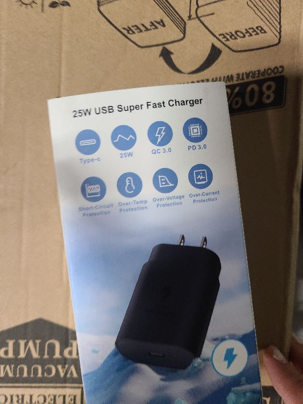 Photo 1 of 2 in1 Samsung Watch Charger,25W USB C Fast Charger Compatible with Galaxy Watch 8/7/6/6 Classic/5 Pro/5/4 /4 classic/3/Active2/1 and GalaxyS24/S23 /S22/21/20 Note/Z Fold 6(5ft)