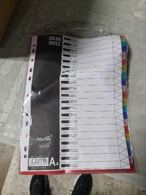 Photo 1 of 21 Tab A-Z Binder Dividers, 3 Ring Plastic Binder Dividers with Tabs Multicolor Alphabet Dividers for 2/3/4/11 Ring Binders, Letter Size (8.2×11.6 Inch)