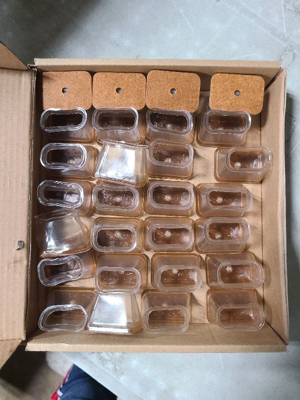 Photo 1 of 28Pcs Chair Leg Floor Protectors Rectangle for Hardwood Floors Silicone Caps Covers Felt Furniture Pads Clear Chair Sliders, Protect The Floor from Scratches(Fit Perimeter 3-3/4'' to 4-7/8'')
