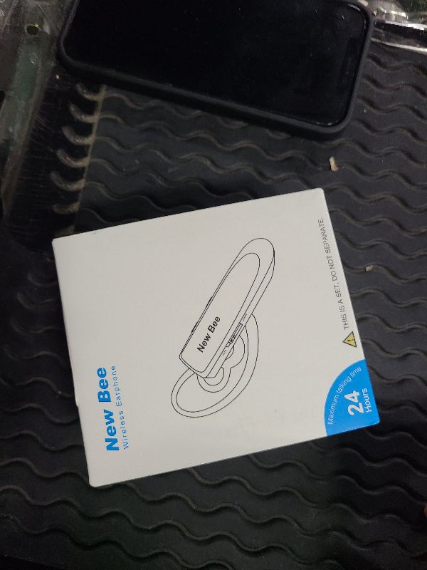 Photo 1 of [2 Pack] Bluetooth Earpiece Wireless Handsfree Headset V5.0 24 Hrs Driving with Mic 60 Days Standby Bluetooth Headset for iPhone Android Samsung Driver
