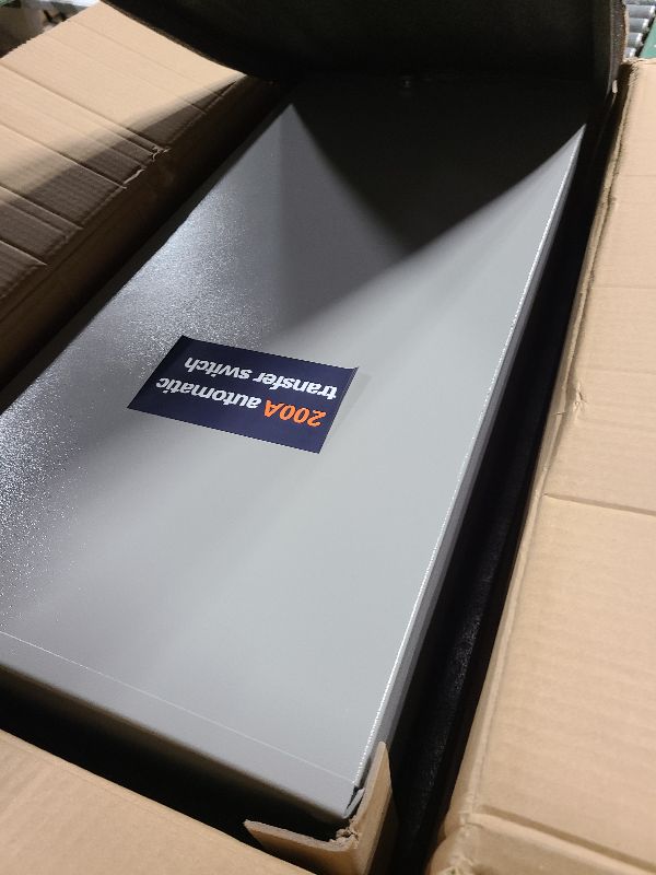 Photo 1 of 200 Amp Single Phase Generator Automatic Transfer Switch w/Power Management Replacement for Generac RXSW200A3 for Indoor and Outdoor Use, 120/240 V, Service Entrance Rated, NEMA 3R Aluminum Enclosure