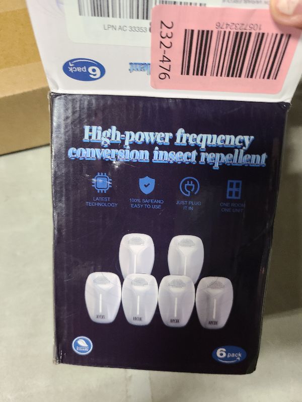Photo 1 of 2024 Upgraded Ultrasonic Repeller & Insect Indoor Repeller,Ultrasonic and Repellent for Roach,Rodent,Mouse,Bugs,Mosquito,Mice,Spider,Ant,3 Mode Switching,6 Packs