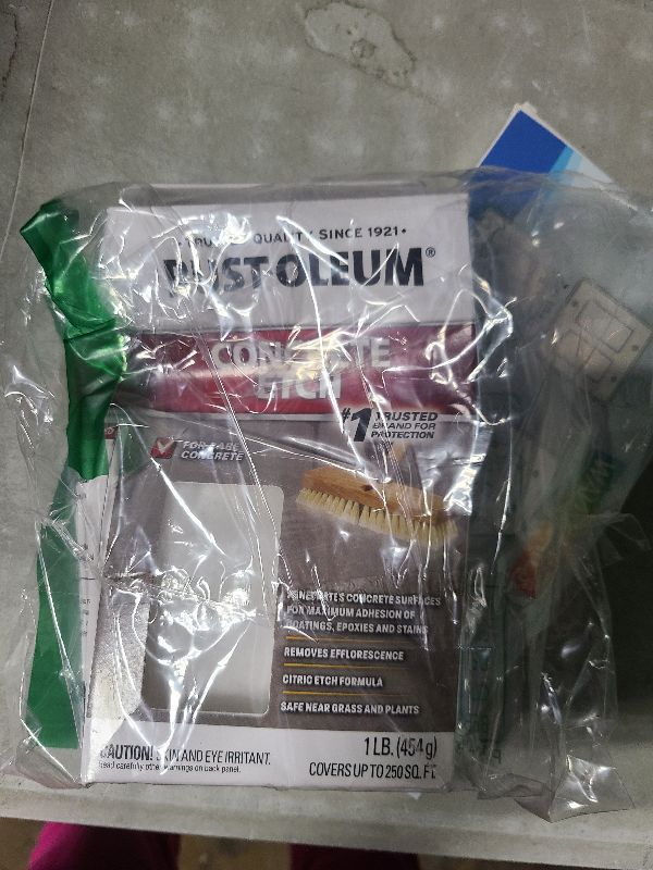 Photo 1 of Rust-Oleum 238475 Concrete Etch, 1 Pack , White