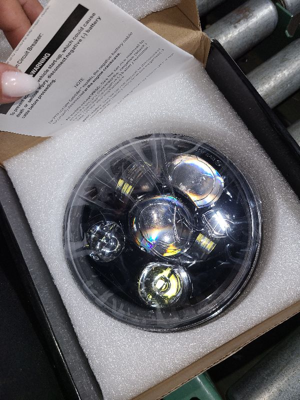 Photo 1 of 5-3/4 5.75 inch LED Motorcycle Headlight Compatible with Harley Davidson Sportster Dyna Low Rider Street Bob lron 883 1200 Softail Wide Glide Triple Headlamp