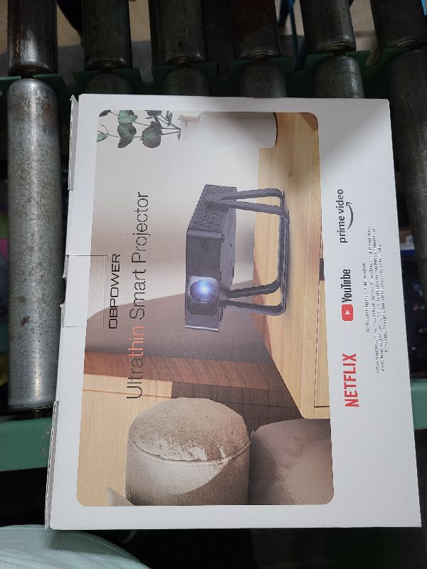Photo 1 of [Ultra-Slim 1.97"| Netflix Licensed | AI Auto Focus | 360° Stand] Smart Mini Projector with WiFi 6 & Bluetooth, Built-in Netflix/YouTube/Disney+/Hulu, DBPOWER N5 Movie Projector for Bedroom (Black)