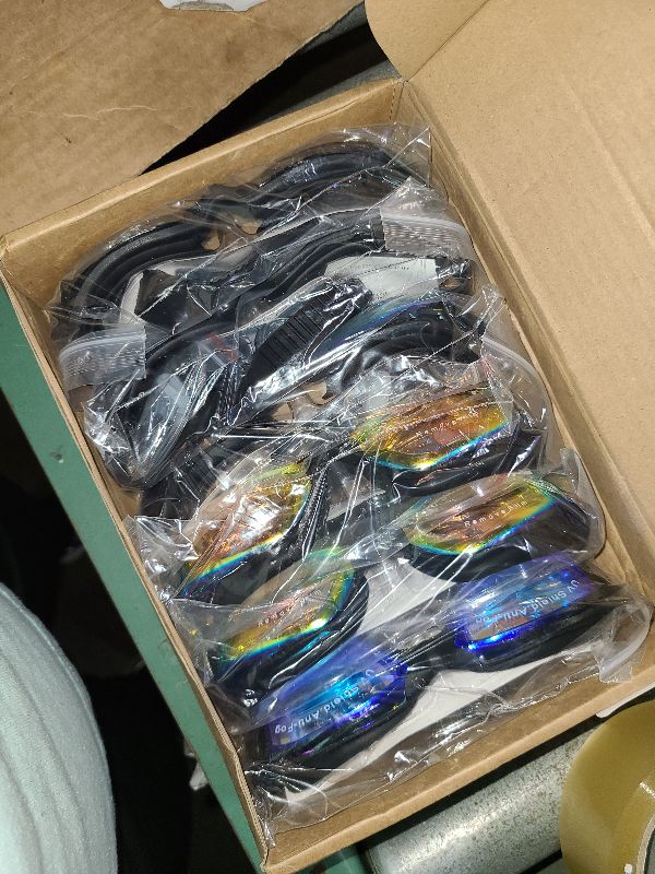 Photo 1 of 6 Pack Swim Goggles Antifog Swimming Equipment with Protection Polarized Women Men Swimming Goggles No Leaking Full Protection Sport Swimming Goggles with Wide View for Adult Youth (Vivid Color)