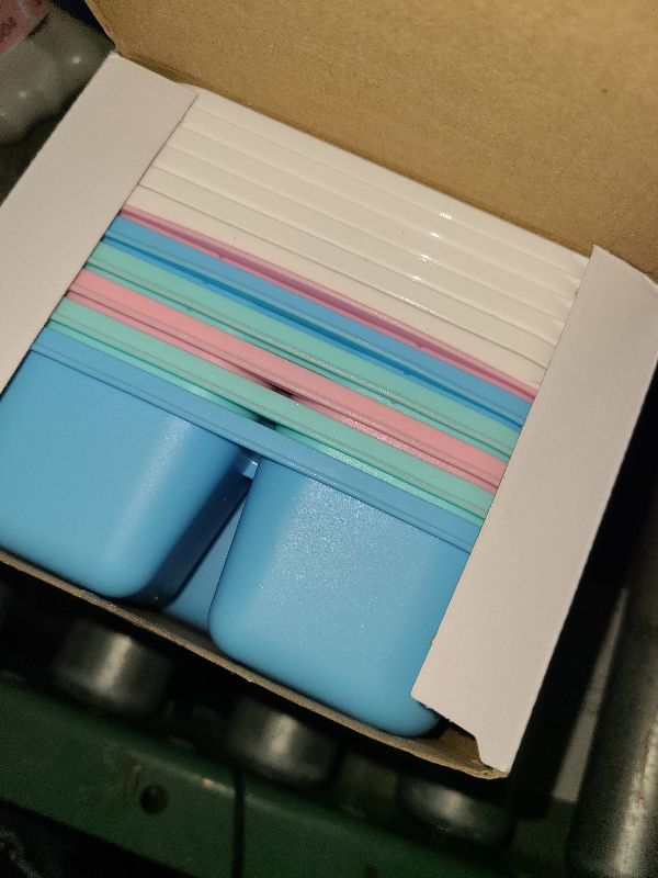 Photo 1 of 6 Pcs Snack Box Container Set, Reusable 3&4 Compartment Meal Prep Snack Containers for Adults Kids Toddler, BPA-Free Divided Lunchable Container for School, Work and Travel (5 Color)