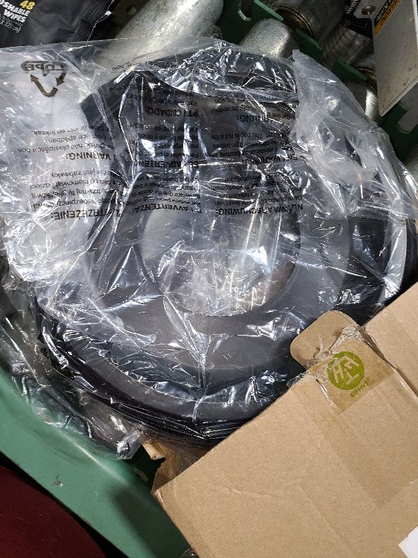 Photo 1 of 2 Packs Molded Nylon Ceiling Medallion for Light Fixtures and Ceiling Fans,10"OD x 4"ID x 1"P (Fits Canopies up to7-1/4") (Black)