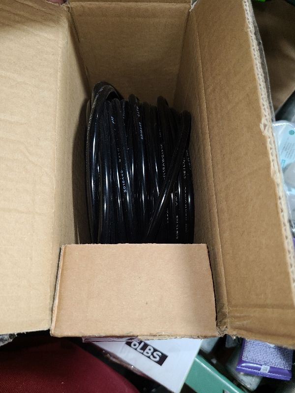 Photo 1 of 16/3 10A 1250W 125V 100 Ft Outdoor Extension Cord Waterproof, Weatherproof & Flame Retardant Black 3 Prong Power Cord Outside for Lawn & Garden, 16AWG SJTW ETL Listed