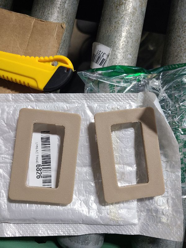 Photo 1 of 2 Pcs Tan Rear Window Switch Trim Repair Fix, Window Switch Repair Button Cap Cover Fit for 2000-2002 Silverado,NBS Silverado, Escalade,Escalade EXT, Yukon,Yukon XL, Tahoe, Sierra, Avalanche, Suburban