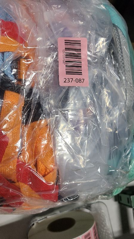 Photo 1 of 24 Pcs 17 Inch Mesh Bulk Backpacks Heavy Duty Clear Backpacks Mesh Book Bags Large See Through Backpack In Bulk for Nonprofit (Colorful 8 Colors)