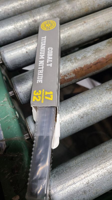 Photo 1 of 17/32 Inch Drill Bit for Metal - Industrial Grade M35 Cobalt Titanium Aluminum Nitrite - 17/32" Diameter & Total Length of 6" with Working Length of 3" Easily Drill Into Metal, Steel, & Aluminum