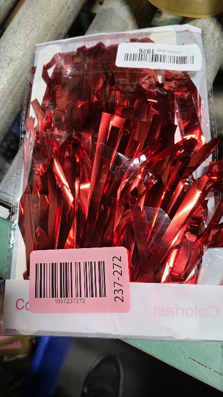 Photo 1 of 2 Pack Red Streamers Party Backdrop Christmas Decorations Foil Fringe Backdrop Curtains Carnival Casino Theme Birthday New Year Holiday Celebration Bachelorette Party Decorations Supplies