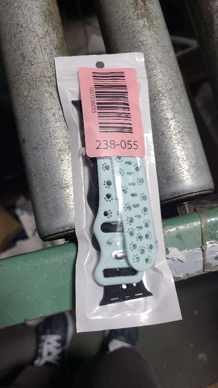 Photo 1 of 2 Pack Silicone Bands Compatible with Apple Watch Band 38mm 40mm 41mm 42mm 44mm 45mm 49mm, Hollow-Out Dog Paw Design Sport Soft Strap for iWatch Ultra SE Series 9/8/7/6/5/4/3/2/1 Women Men