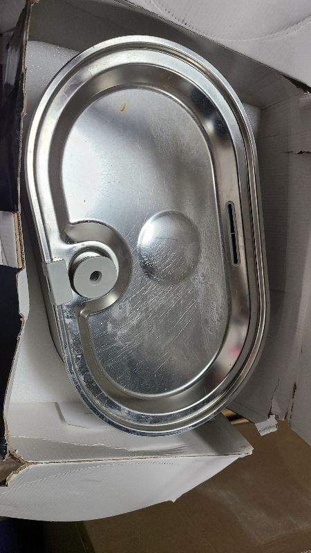 Photo 1 of 3.4Gal Dog Water Fountain for Large Dogs, 13L Stainless Steel Large Pet Fountain with Deeper & Wider Drinking Area, Automatic Dog Water Bowl Dispenser with Water Window & LED, Super Quiet