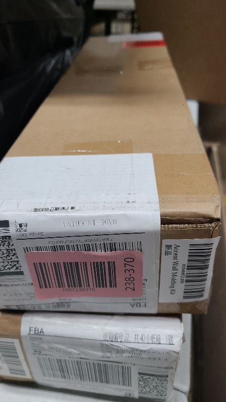 Photo 1 of 3 Set Accent Wall Molding Kit, Wall Panels for Interior Wall Decor, White Ready to Assemble Wainscoting Accent Panel for Home Decor (20 x 20 in)