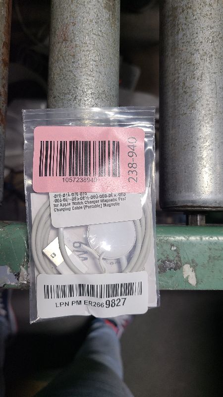 Photo 1 of ???? ???????? for Apple Watch Charger Magnetic Fast Charging Cable [Portable] Magnetic Wireless Charging Compatible with iWatch Series Ultra/10/9/8/7/6/SE/5/4/3/2-[3.3FT] White