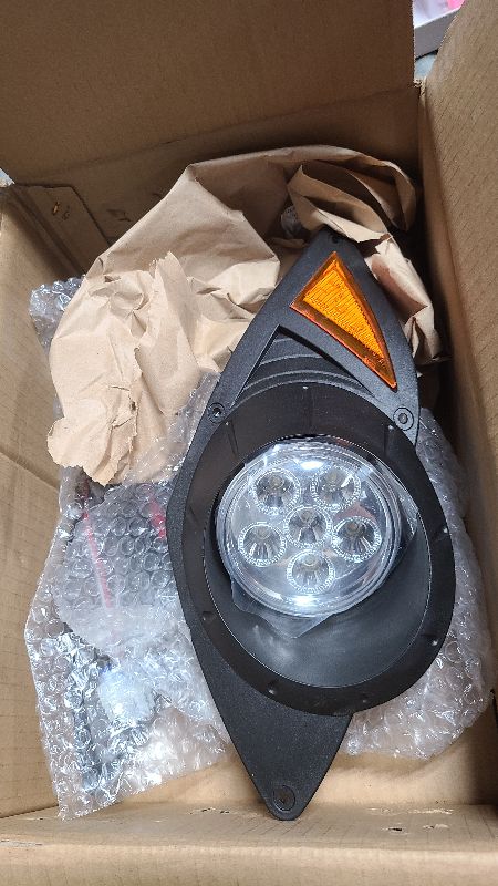 Photo 1 of 10L0L Golf Cart for Headlight for Yamaha G29 Drive,Gas/Electric Golf Cart Headlight Kit, 12V Compatible Lighting Assembly Driver & Passenger Side Replacement 3Pin Connector Included