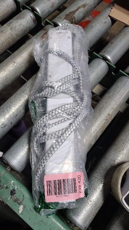 Photo 1 of 10 Ft Power Strip Surge Protector - 7 Outlets 4 USB Ports (2 USB C), Ultra Thin Flat Extension Cord & Flat Plug, 1700 Joules, Wall Mount, Desk Charging Station for Home Office Dorm, White