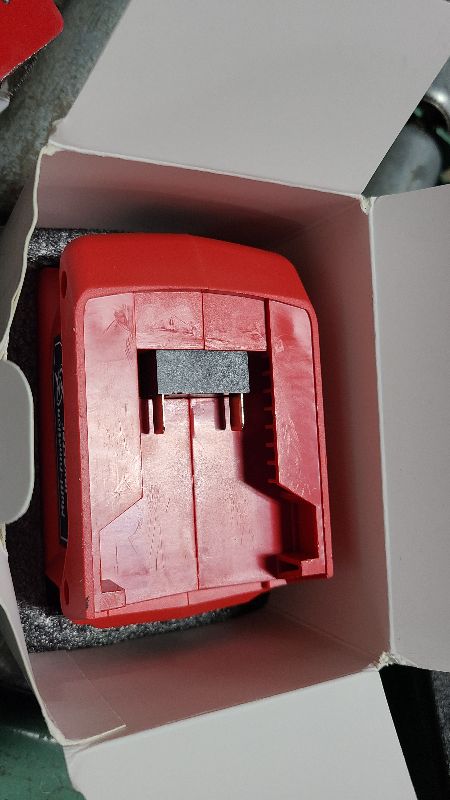 Photo 1 of 220W Azocek Power Inverter Compatible with Milwaukee 18V Battery, DC 18V to AC 110V Portable Power Station with 1 AC Outlet, 2 USB Ports & 1 Type-C Fast Charging, 400LM LED Work Light